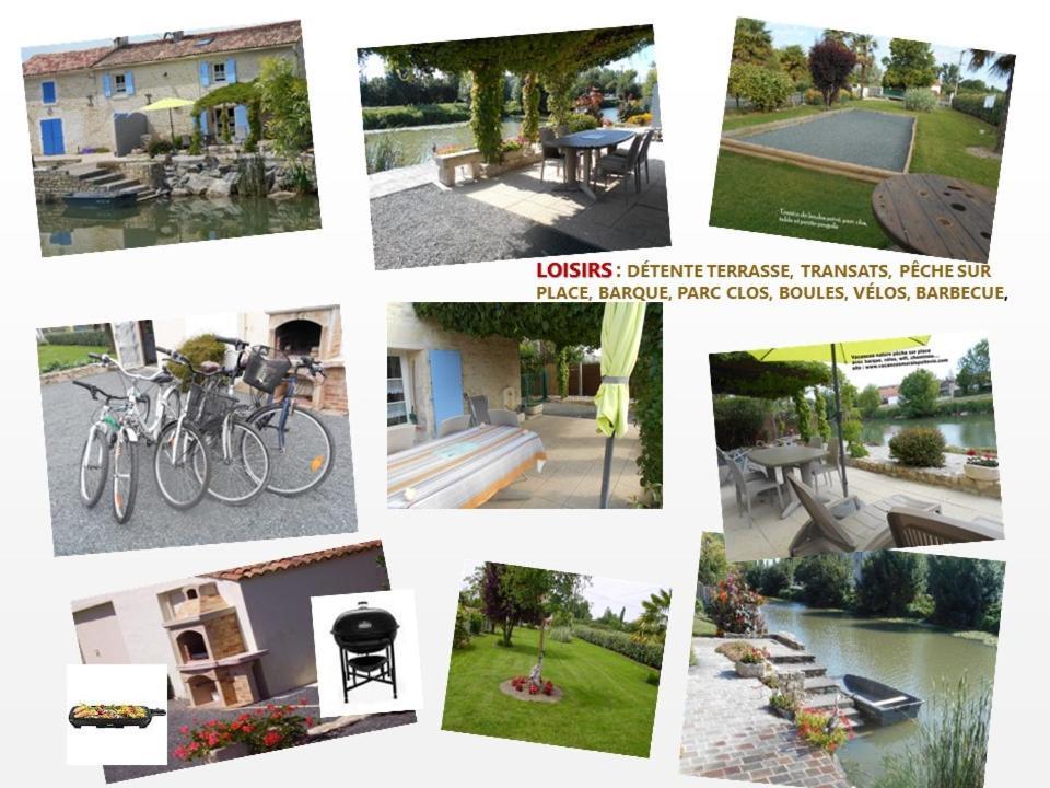Marais Poitevin Bord Riviere Peche ,Barque, Velos, Wifi, Linge, Cheminee, Cuisine, Terrain De Boules La Taillee 外观 照片